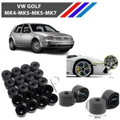 Resim Otozet - Vw Golf Bijon Civata Kapağı Siyah Renk 20 Adetli Set 17mm 1k06011739b9 