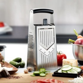 Resim Gefu V-Cut Dört Yönlü Kare Rende İle Ayarlanabilir Planya 12x9x28 cm 