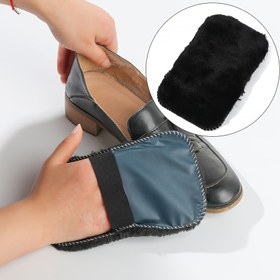 Resim 1 adet/2 adet Peluş Ayakkabı Parlatma Eldiveni, Yumuşak Suni Yün Ayakkabı Temizleme Bezi, Polyester Dokuma Kumaş, Çok Amaçlı Parlatma ve Bakım Aksesuarı, Mobilya ve Zemin Kullanımı İçin 