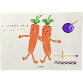 Resim "I carrot live…" Wish Card 