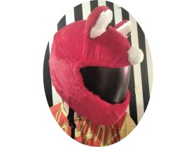 Resim Kaskmania Peluş Kask Kılıfı Kırmızı Kurabiye 