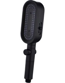 Resim Suntek Filtreli Duş Başlığı Spa Otel Banyosu Için Siyah 