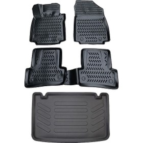 Resim Renault Clio 4 2012-2018 3D Paspas Ve Bagaj Havuzu Seti 