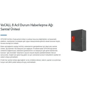Resim Eaton CFVCX8 VoCALL 8 Acil Durum Haberleşme Ağı Santral Ünitesi 