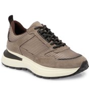 Resim Vizon Deri Tekstil Erkek Sneaker - E24S1AY57059-U3X 