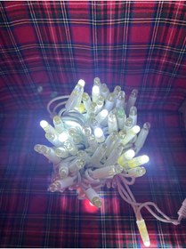 Resim OKYANUSAYD DIŞ MEKAN FİŞLİ 220V BEYAZ KABLO 10METRE FULL ÇAKARLI BEYAZ IŞIK FLAŞLI EKLENEBİLİR LED YILBAŞI IŞIK 