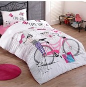 Resim Taç Cute Girl Tek Kişilik Nevresim Takımı 