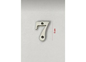 Resim Mom Osena Zamak Rakam Saten Renk Kapı Numarası 7 Numara Vidalı 