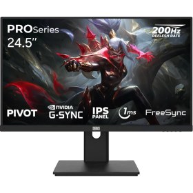 Resim Dragos Proseries P245FHD200 1ms Fhd 200Hz 24.5 Inç Freesync G-Sync IPS Pivot Oyuncu Monitörü 