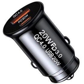 Resim Zhltools 20W Usb ve 20W Type-C Çıkışlı Araç İçi Çakmaklık Hızlı Şarj Başlığı Total 40W 