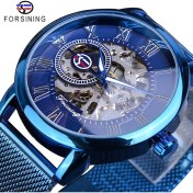 Resim Hanyang GMT1040-11 Forsining Retro Moda Tasarım Spor Mekanik Saat Aydınlık Eller Şeffaf Örgü Bilezik Erkekler Için Üst Marka Lüks (Yurt Dışından) 