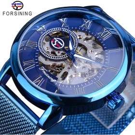 Resim Hanyang GMT1040-11 Forsining Retro Moda Tasarım Spor Mekanik Saat Aydınlık Eller Şeffaf Örgü Bilezik Erkekler Için Üst Marka Lüks (Yurt Dışından) 