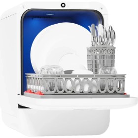 Resim Tezgah Üstü Mini Bulaşık Makinesi Karbeyaz Mat Beyaz 