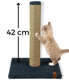 Resim PUGALO Tırmalama Ekonomik Tırmalama Tahtası 42 Cm Peluş Tırmalama Tahtası Antrasit 