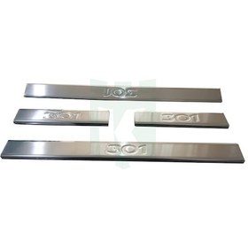 Resim Peugeot 301 Kapı Eşiği Krom 4 Parça Sd 2012 Ve Sonrası Modeller İçin 