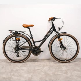Resim Kron Cx 300 28" Jant Şehir Bisikleti Unisex 15' Kadro 24 Vites Hd Mat Gri Siyah Kahverengi Gri - Kahverengi - Siyah 