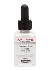 Resim Aero Color Akrilik Mürekkep 28 Ml 900 Aero Shine Silver No Color 