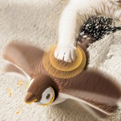 Resim 1 adet MIAOQUANJI Elektrikli Tavuk Peluş Oyuncak Kedi ve Küçük Köpekler İçin - USB Şarj Edilebilir, Polyester Tüyü Kuyruk, Şirin Kuş Şekilli Tasarım Müzik ve Hareket ile, Tüm Irklar İçin Etkileşimli Kedi Oyuncak, Kedi Oyuncak, Canlı Renk Tasarımı, Şarj Edilebilir Pil 