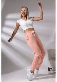 Resim Bevs Kadın Pudra Renk Eşofman Altı Pudra Pembe 