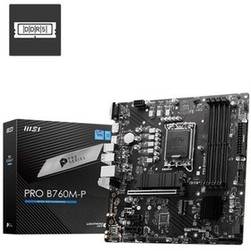 Resim Msı Pro B760m-p Ddr5 6800mhz 1xvga 1xhdmı 1xdp 2xm.2 Usb 3.2 Matx 1700p 12. / 13. Ve 14. Nesil İşlemci Uyumlu 