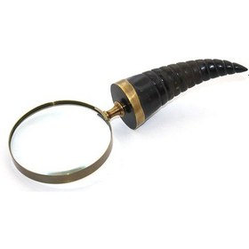 Resim Larimar Boynuz Pirinç Büyüteç Model 2 - 9026759450867lmr 