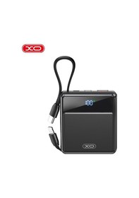 Resim Pr224 38.5w Pd Hızlı Dahili Type-c Usb-c / Lightning Usb-a 3 Çıkış Ekranlı 10000 Mah Powerbank Siyah 