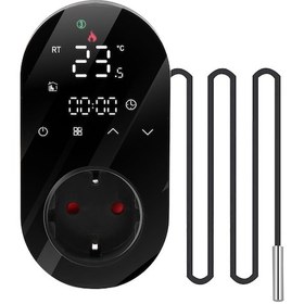 Resim Geeksen Bht12-e Sıcaklık Kontrol Cihazı, Led Ekranlı, 5-90 C Aralığı, Soğutma-ısıtma, Dokunmatik Tuşlar, 2.5m Sensör, 16a, 95-220v, Siyah Wifi Yok 