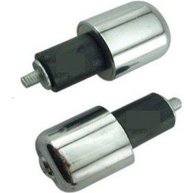 Resim Motosiklet Gidon Sonu Topuzu Topuzu Takım Krom 