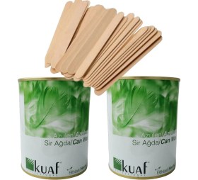 Resim Kuaf Azulen Konserve Sir Ağda 800 ml 2 Adet + 100 Lü Spatula 