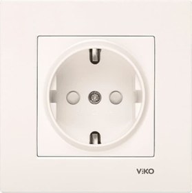 Resim Viko Karre Krem Çocuk Korumalı T.Priz 