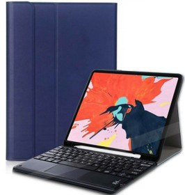 Resim TahTicMer Ipad Air 4. Nesil A2316 A2324 A2325 A2072 Kılıf Bluetooth Klavye Kablosuz Keyboard Standlı 10.9 Inç 