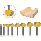 Resim Yuvarlak Tabanlı Bıçak 6 Sap 1 adet/4 adet/5 adet/9 adet, 6mm Şaft, 6-30mm, CNC Aletleri Katı Karbür Yuvarlak Burun Uçları, Router Ucu, Ahşap İşleme Aletleri 