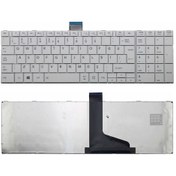 Resim Toshiba Uyumlu Satellite C850-16w, C850-179 Klavye Beyaz Tuş Takımı Q Tr Tuş Seti 