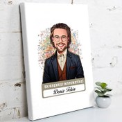 Resim Karikatürlü En Başarılı Erkek Matematikçi Kanvas Tablo 