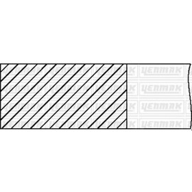 Resim YENMAK 91-09800-050 Segman 80 Mm 050 ( Renault: Kangoo 1.9 D ) 9109800050 (WT579518) (Fiyat:4 Adet İçindir) 
