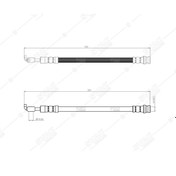 Resim SVAC 80-199 Fren Hortumu Arka Sol Hyundai I30 Ceed 12- (El Freni Elektrikli Olan Araçlar Icın) 