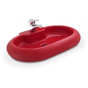 Resim GÜRAL VİT Kırmızı Oval Mobilya Üstü Lavabo Tp07mul011200 