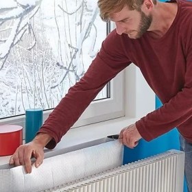 Resim Ev ve Işyeri Için 5 Adet Radyatör Petek Arkası Yalıtım Levhası Plakası 1 cm 