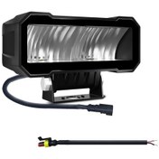 Resim Led Çalışma Işığı 6000k 5 İnç Araba Refraktif Çalışma Işığı Sürüş Işıkları Ip68 Siyah 