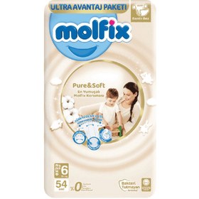 Resim Molfix Pure&Soft XL Çocuk Bezi 54'lü 