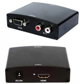 Resim Hdmi To Vga Çevirici+R/L Audio Converter Ses ve Görüntü Çevirici 