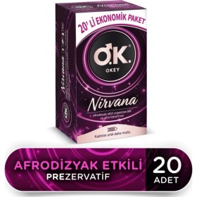 Resim Okey Nirvana Prezervatif 20'li 