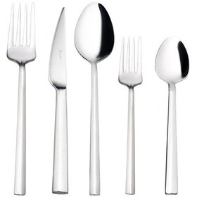 Resim Jumbo 1900 Prizma 12 Kişilik 60 Parça Çatal Kaşık Bıçak Takımı Krom 