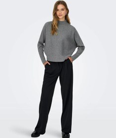 Resim Jdy Jdyprime Life L/s Hn Bat Pull Kadın Kazak 15351898 Gri 