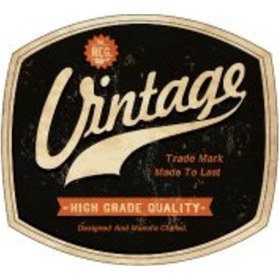 Resim Bay Etiket Vtr18 Vintage Yazili Etiket 