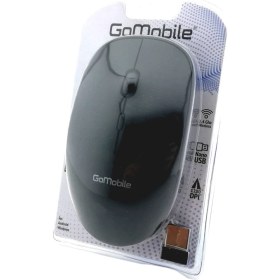 Resim Gomobile Kablosuz Optik Mouse 1200 DPI Ev - Ofis Kullanımı İçin Siyah Renkli Bağlantı 