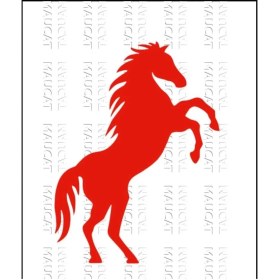 Resim Eyba Sticker Şaha Kalkmış At Sticker Araç Araba Duvar 