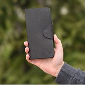 Resim Modica Amando - Amando - Hakiki Deri Uzun Siyah Erkek Cüzdan - Uzun Erkek Kartlık Portföy Handmade Business 