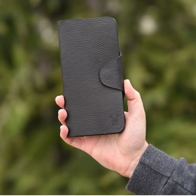 Resim Modica Amando - Amando - Hakiki Deri Uzun Siyah Erkek Cüzdan - Uzun Erkek Kartlık Portföy Handmade Business 