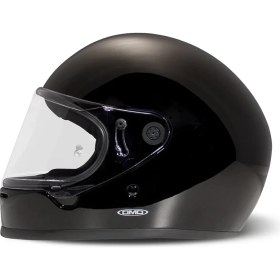 Resim DMD Fullface Rivale 06 Solid Black Kapalı Motosiklet Kaskı 